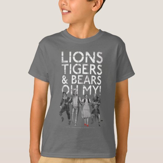 De wizard OZ™ | Liontijgers en Beren Oh mijn! T-shirt (Voorkant)