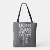 De wizard OZ™ | Liontijgers en Beren Oh mijn! Tote Bag (Achterkant)