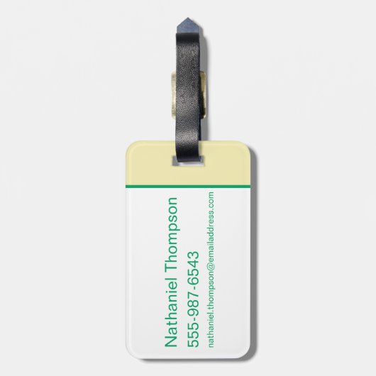 De wizard OZ™ Logo Bagagelabel (Achterkant verticaal)