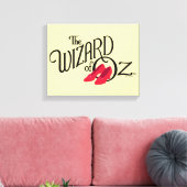 De wizard OZ™ Logo Canvas Afdruk (Insitu (Woonkamer))