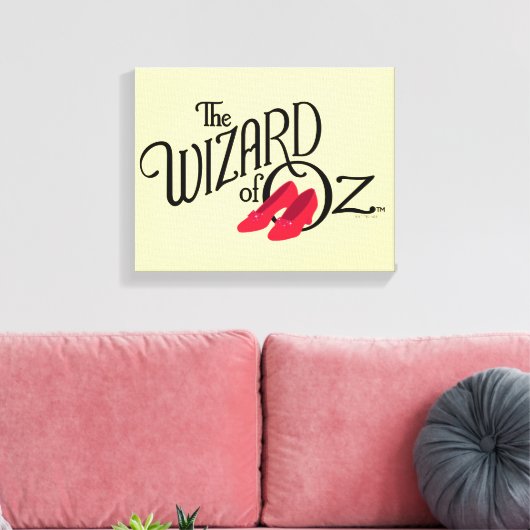 De wizard OZ™ Logo Canvas Afdruk (Insitu (Woonkamer))
