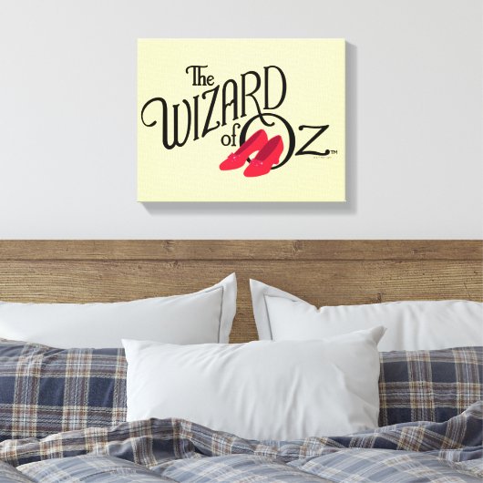De wizard OZ™ Logo Canvas Afdruk (Insitu (Slaapkamer))