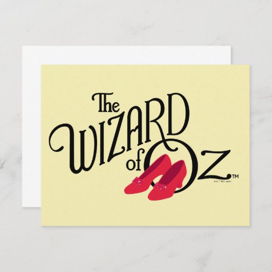De wizard OZ™ Logo Notitiekaartje (Voorkant / Achterkant)