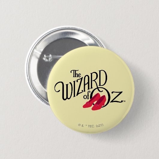 De wizard OZ™ Logo Ronde Button 5,7 Cm (Voorkant /achterkant)