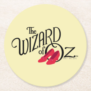 De wizard OZ™ Logo Ronde Kartonnen Onderzetter
