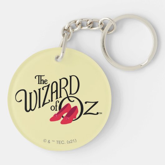 De wizard OZ™ Logo Sleutelhanger (Achterkant)