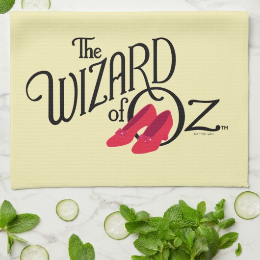 De wizard OZ™ Logo Theedoek (Gevouwen)