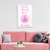 De wizard OZ™ | Mijn bubbeltje niet verbranden Canvas Afdruk (Insitu (Woonkamer))