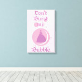 De wizard OZ™ | Mijn bubbeltje niet verbranden Canvas Afdruk (Insitu (Houten vloer))