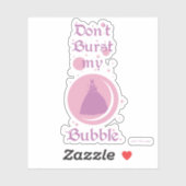 De wizard OZ™ | Mijn bubbeltje niet verbranden Sticker (Vel)