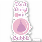 De wizard OZ™ | Mijn bubbeltje niet verbranden Sticker (Voorkant)
