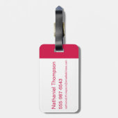 De wizard OZ™ | Ruby Slippers™-patroon Bagagelabel (Achterkant verticaal)