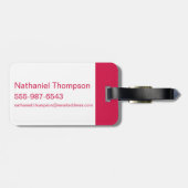 De wizard OZ™ | Ruby Slippers™-patroon Bagagelabel (Achterkant horizontaal)