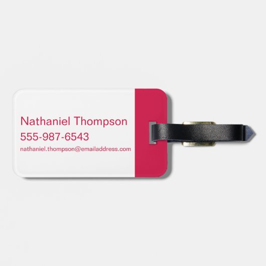 De wizard OZ™ | Ruby Slippers™-patroon Bagagelabel (Achterkant horizontaal)