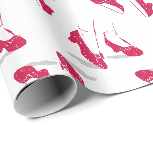 De wizard OZ™ | Ruby Slippers™-patroon Cadeaupapier (Rol Hoek)