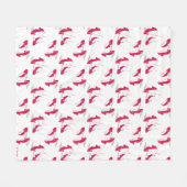 De wizard OZ™ | Ruby Slippers™-patroon Fleece Deken (Voorkant (Horizontaal))