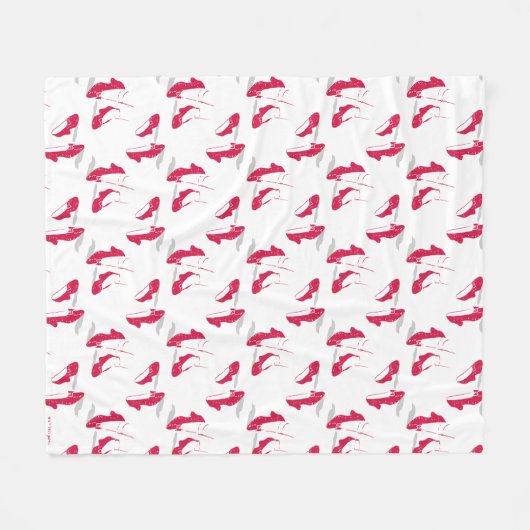 De wizard OZ™ | Ruby Slippers™-patroon Fleece Deken (Voorkant (Horizontaal))