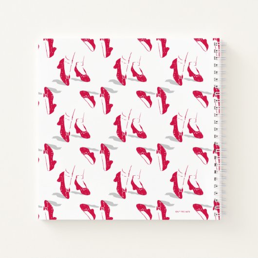 De wizard OZ™ | Ruby Slippers™-patroon Notitieboek (Achterkant)