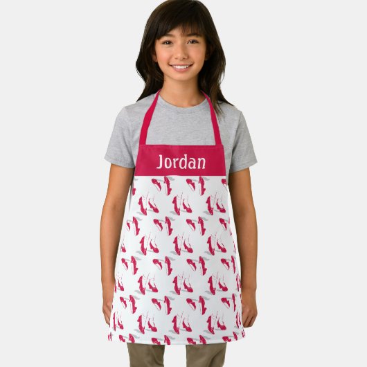 De wizard OZ™ | Ruby Slippers™-patroon Schort (Insitu)