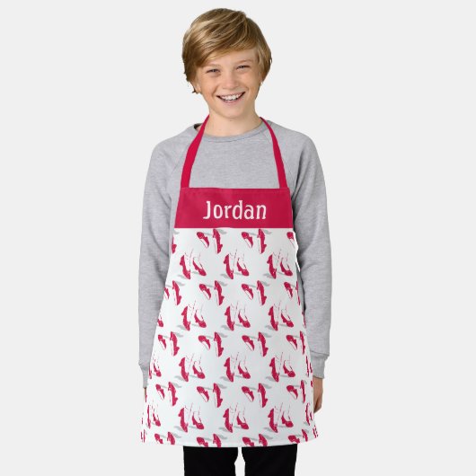 De wizard OZ™ | Ruby Slippers™-patroon Schort (Gedragen)