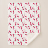 De wizard OZ™ | Ruby Slippers™-patroon Sherpa Deken (Voorkant)