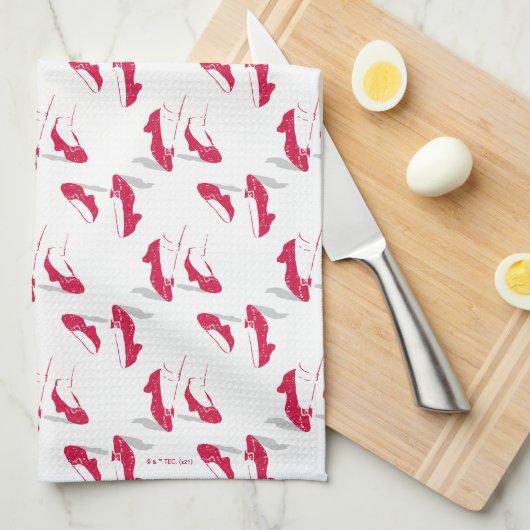 De wizard OZ™ | Ruby Slippers™-patroon Theedoek (Quarter Fold)