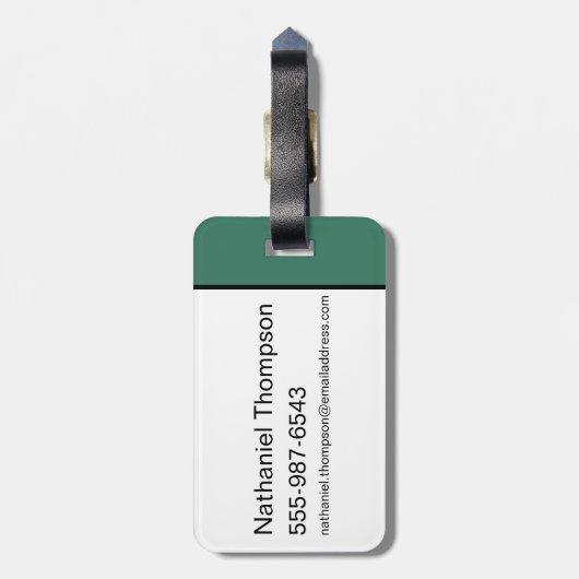 De wizard OZ™ | Slecht Witch™ Patroon Bagagelabel (Achterkant verticaal)