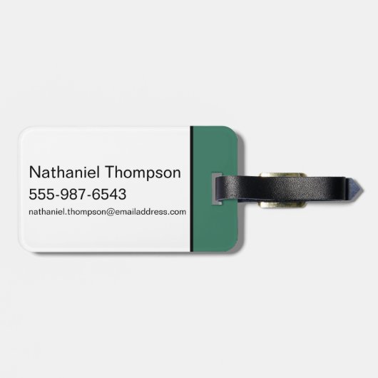 De wizard OZ™ | Slecht Witch™ Patroon Bagagelabel (Achterkant horizontaal)