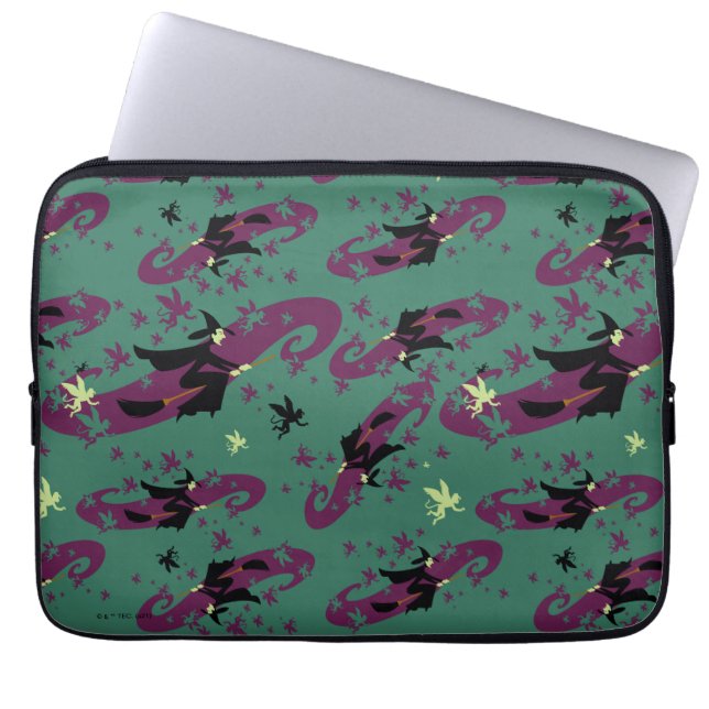 De wizard OZ™ | Slecht Witch™ Patroon Laptop Sleeve (Voorkant)