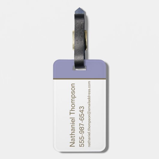 De wizard OZ™ | Sporenschotel Bagagelabel (Achterkant verticaal)