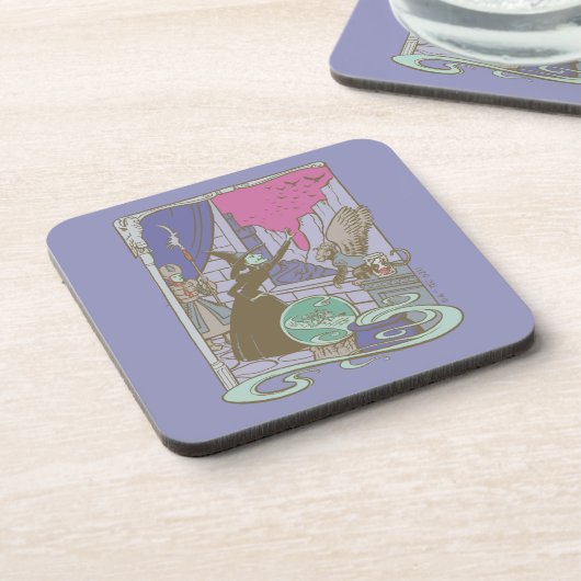 De wizard OZ™ | Sporenschotel Bier Onderzetter (Linkerzijde)