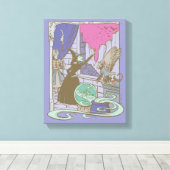 De wizard OZ™ | Sporenschotel Canvas Afdruk (Insitu (Houten vloer))