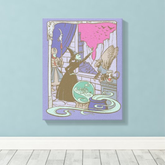 De wizard OZ™ | Sporenschotel Canvas Afdruk (Insitu (Houten vloer))