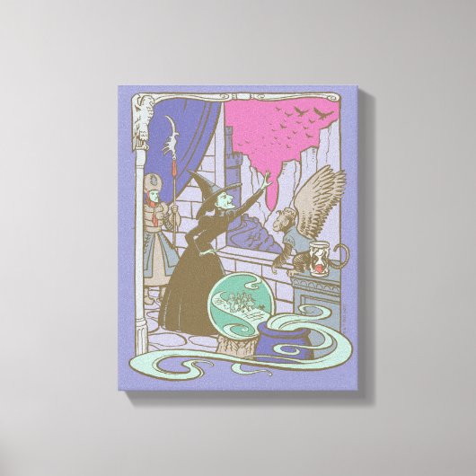 De wizard OZ™ | Sporenschotel Canvas Afdruk (Voorkant)