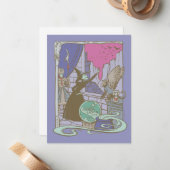 De wizard OZ™ | Sporenschotel Notitiekaartje (Voorkant / Achterkant in situ)