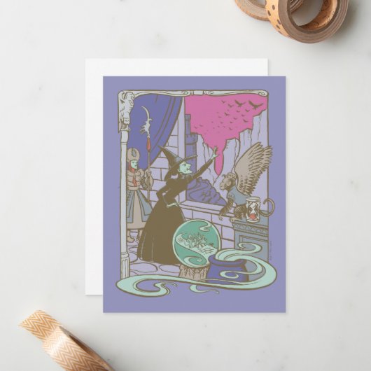 De wizard OZ™ | Sporenschotel Notitiekaartje (Voorkant / Achterkant in situ)