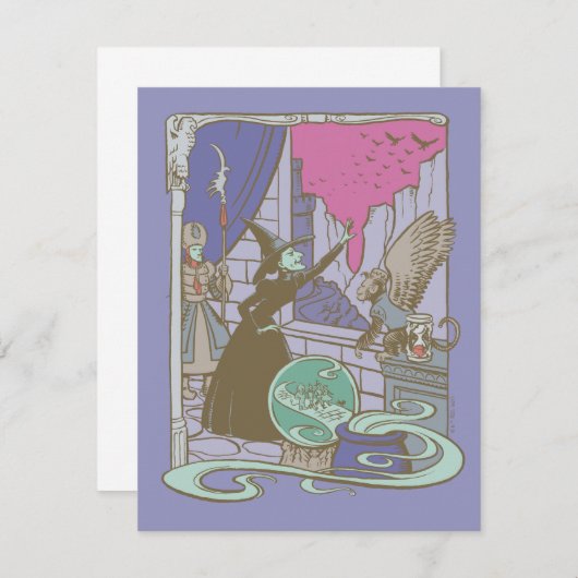 De wizard OZ™ | Sporenschotel Notitiekaartje (Voorkant / Achterkant)