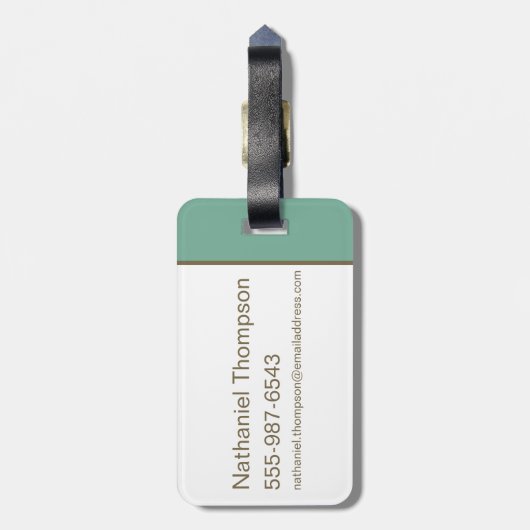 De wizard OZ™ | Storybook Yellow Brick Road Bagagelabel (Achterkant verticaal)