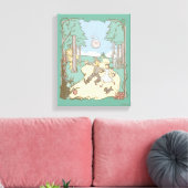 De wizard OZ™ | Storybook Yellow Brick Road Canvas Afdruk (Insitu (Woonkamer))