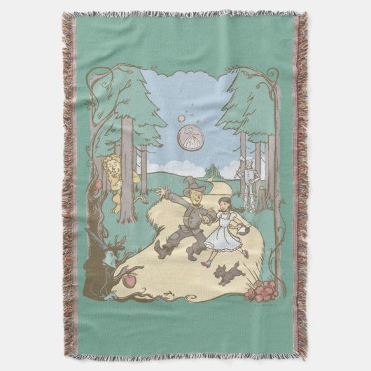 De wizard OZ™ | Storybook Yellow Brick Road Deken (Voorkant Verticaal)