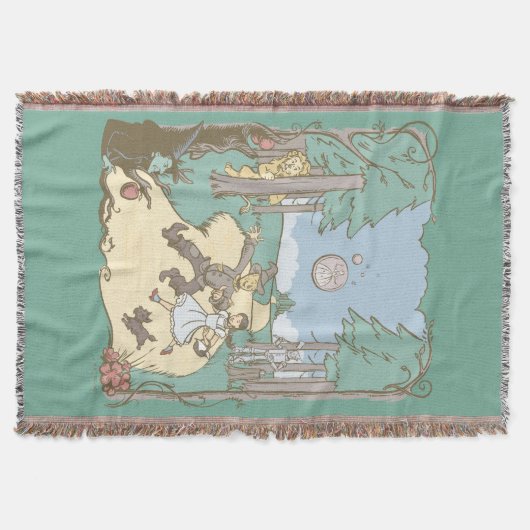 De wizard OZ™ | Storybook Yellow Brick Road Deken (Voorkant)