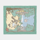 De wizard OZ™ | Storybook Yellow Brick Road Fleece Deken (Voorkant (Horizontaal))