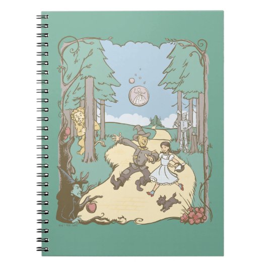 De wizard OZ™ | Storybook Yellow Brick Road Notitieboek (Voorkant)