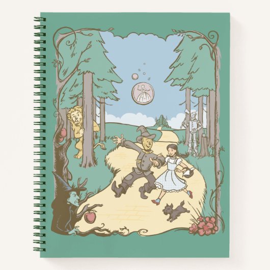 De wizard OZ™ | Storybook Yellow Brick Road Notitieboek (Voorkant)