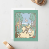 De wizard OZ™ | Storybook Yellow Brick Road Notitiekaartje (Voorkant / Achterkant in situ)