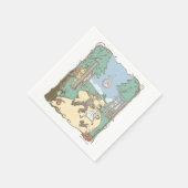 De wizard OZ™ | Storybook Yellow Brick Road Servet (Hoek)