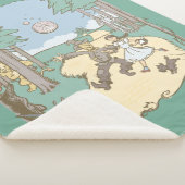 De wizard OZ™ | Storybook Yellow Brick Road Sherpa Deken (3/4)