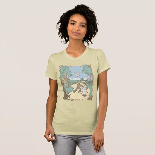 De wizard OZ™ | Storybook Yellow Brick Road T-shirt (Voorkant volledig)