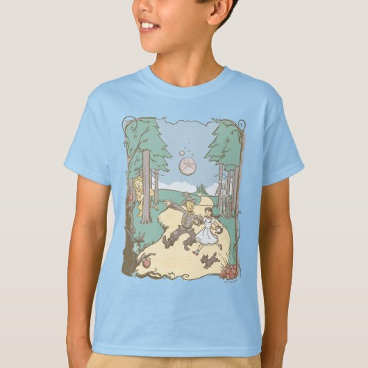 De wizard OZ™ | Storybook Yellow Brick Road T-shirt (Voorkant)