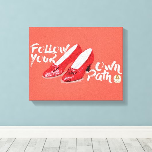 De wizard OZ™ | Volg uw eigen pad Canvas Afdruk (Insitu (Houten vloer))